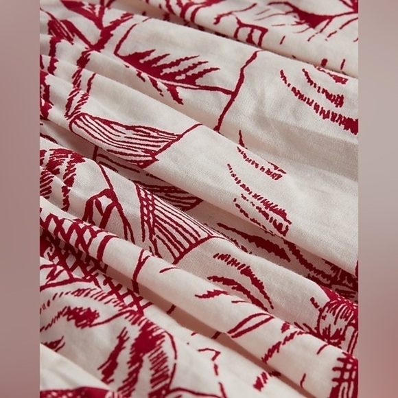 Express Printed Off The Shoulder Twist Front Peplum Top size Small - Picture 9 of 15